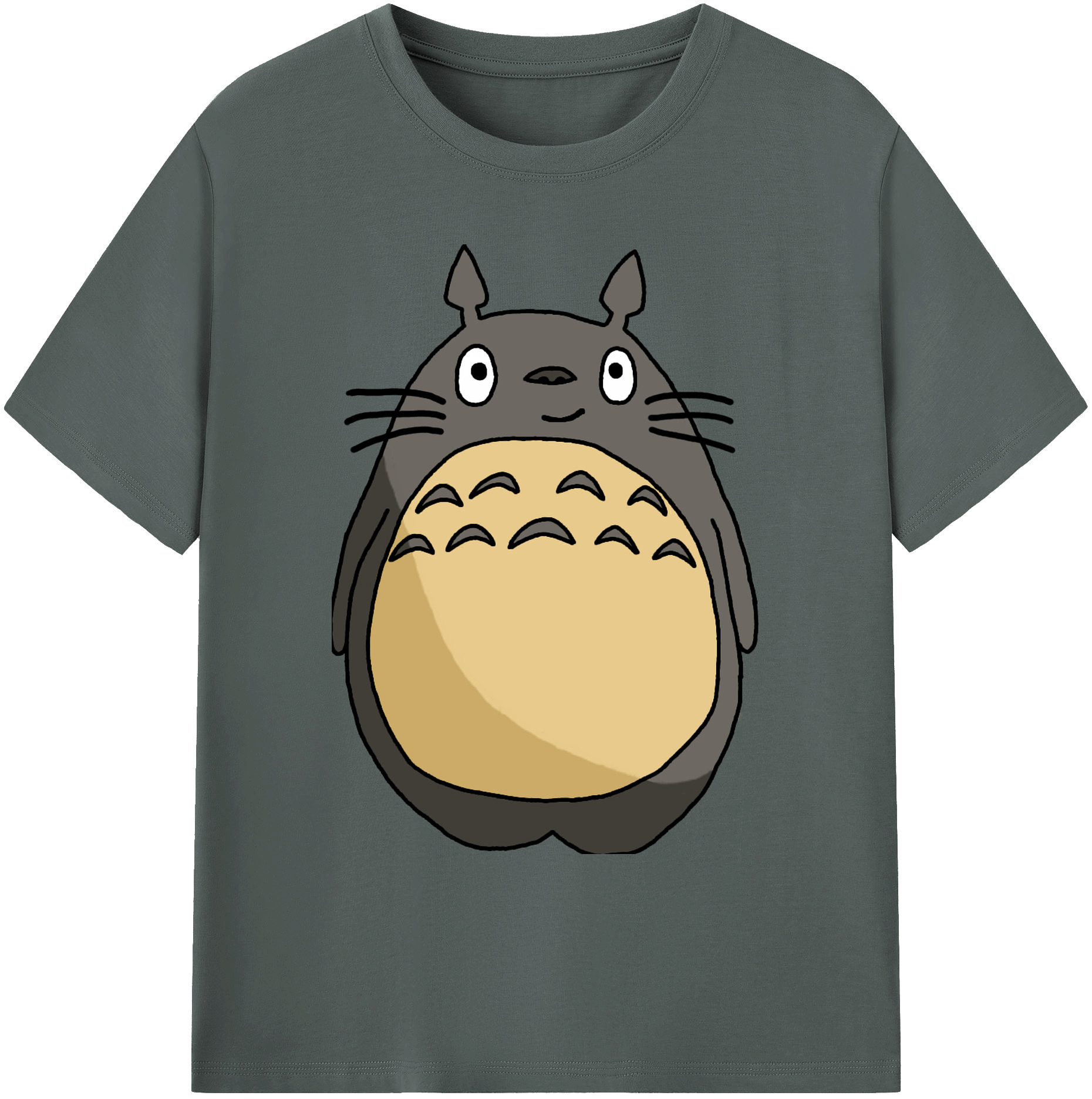 （画像用） となりのトトロ 草壁メイ 草壁サツキ My Neighbor Totoro Satsuki Kusakabe Mei Kusakabe 綿100％ メンズ半袖Tシャツ｜肌触りやわらか＆通気性